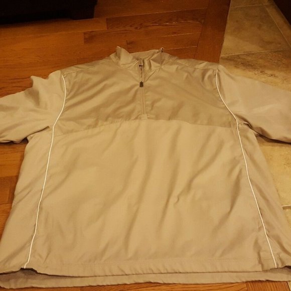 Greg Norman Collection Other - GREG NORMAN beige 1/4 ZIP pullover sz L NWOT
